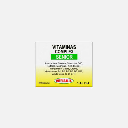 Vitaminas Complex Senior – 30 cápsulas – Integralia