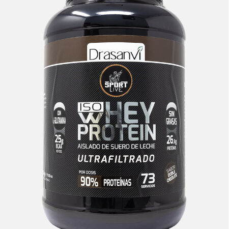 Whey Protein Isolado duplo chocolate – 2,2 kg – Drasanvi
