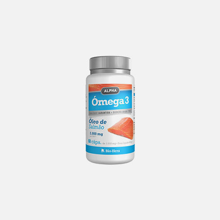 Alpha Omega-3 Óleo de Salmão 2000 mg – 60 cápsulas – BioHera