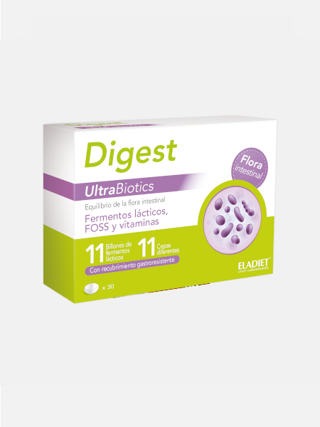 Digest UltraBiotics - 30 comprimidos - Eladiet