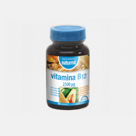 Vitamina B12 2500µg – 60 comprimidos – Naturmil
