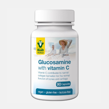 Glucosamine with vitamin C – 90 cápsulas – RAAB VITALFOOD