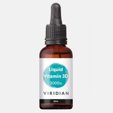 Liquid Vitamin D3 gotas 2000UI – 50ml – Viridian