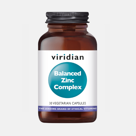 Balanced Zinc Complex – 30 cápsulas – Viridian