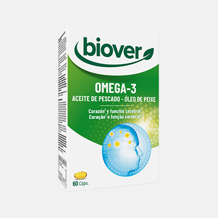 OMEGA 3 Óleo de Peixe – 60 cápsulas – Biover