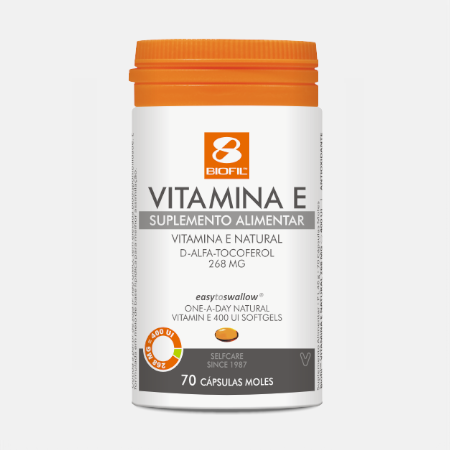 Vitamina E 400UI – 70 cápsulas – Biofil
