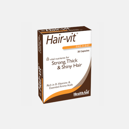 Hair-Vit – 30 cápsulas – Health Aid
