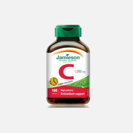 Vitamina C 1000 mg – TR (ação retardada) – 100 Comprimidos – Jamieson