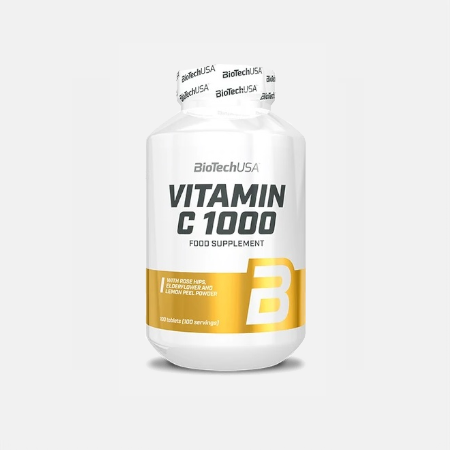 Vitamina C 1000 Bioflavonoides – 100 comprimidos – Biotech USA
