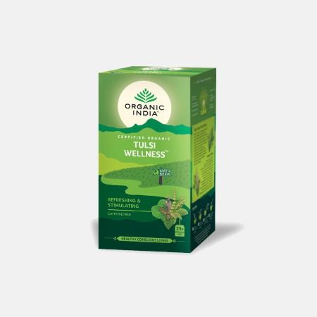 Infusão Bio Tulsi Wellness – 25 saquetas – Organic India