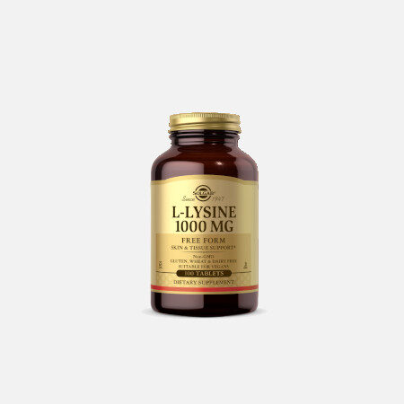 L-Lysine 1000mg – 100 Comprimidos – Solgar