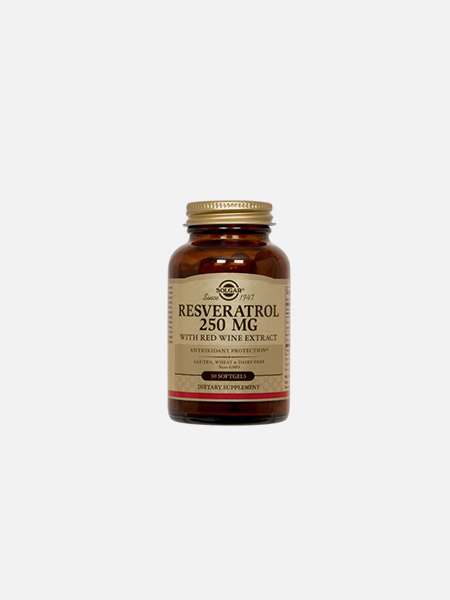 Resveratrol 250 Mg 30 Cápsulas Solgar 3667