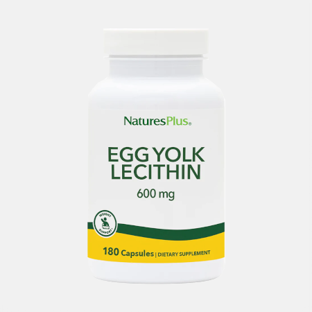 Egg Yolk Lecithin 600 mg – 180 cápsulas – Natures Plus