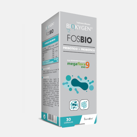 Biokygen Fosbio Prebiótico + Probiótico – 30 cápsulas – Fharmonat
