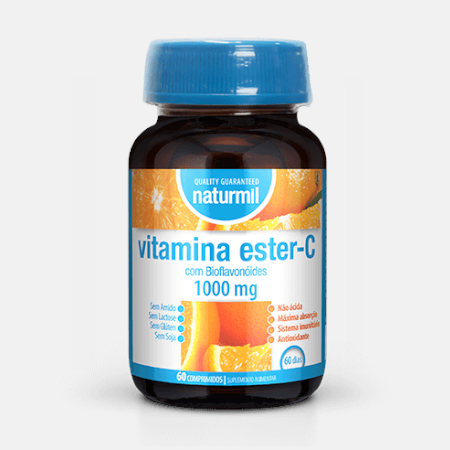 Naturmil Vitamina C Ester com Bioflavonóides 1000mg – 60 comprimidos – Dietmed