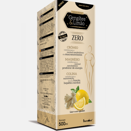 Gengibre e Limão Zero xarope – 500 ml – Fharmonat