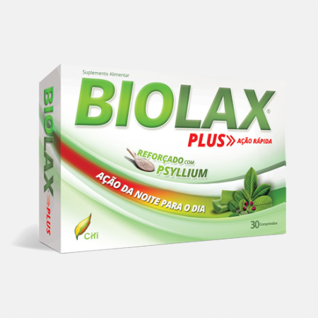 Biolax Plus com Psyllium – 30 comprimidos – CHI