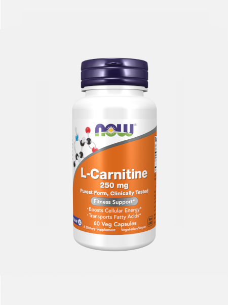 L-Carnitine 250 mg - 60 veg cápsulas - Now