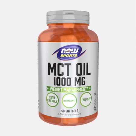 MCT Oil 1000 mg – 150 cápsulas – Now
