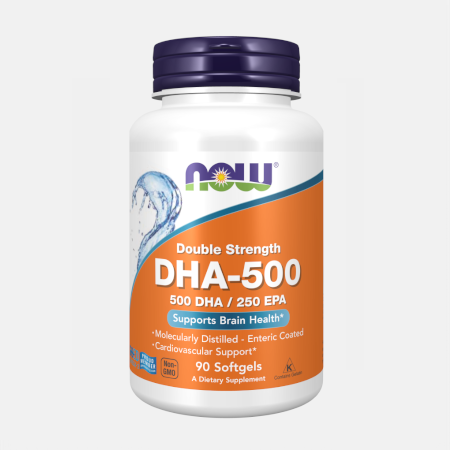 DHA 500 Double Strength – 90 cápsulas – Now