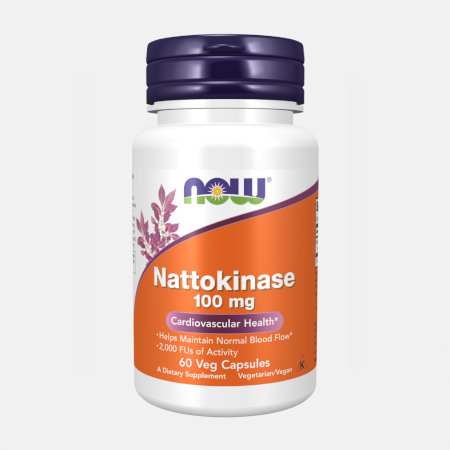 Nattokinase 100 mg – 60 veg cápsulas – Now