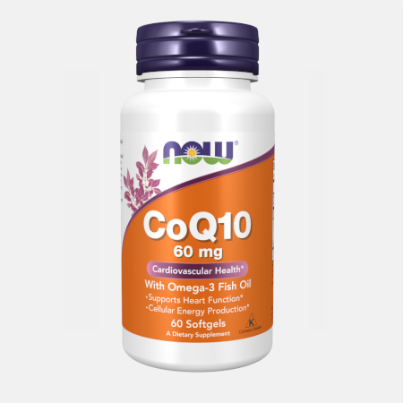 CoQ10 60mg – 60 cápsulas – Now
