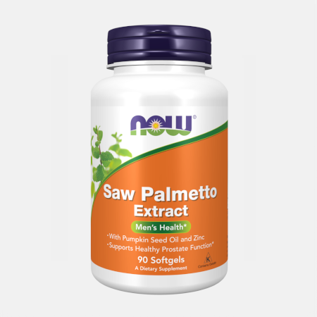 Saw Palmetto Extract – 90 cápsulas – Now