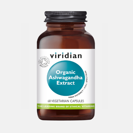 Ashwagandha Extract Organic – 60 cápsulas – Viridian