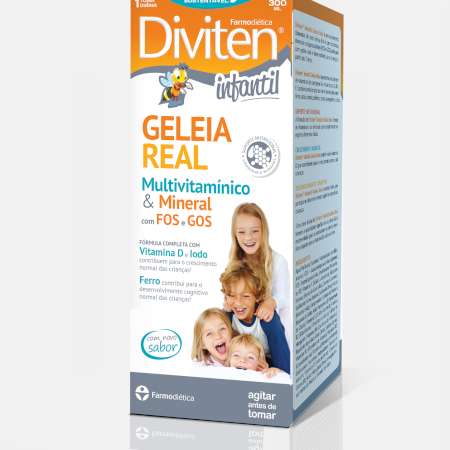 Diviten Infantil Geleia Real Xarope – 300 mL – Farmodiética