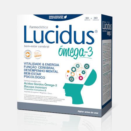 Lucidus Omega 3 – 30 ampolas + 30 cápsulas – Farmodiética