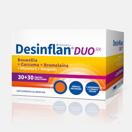 Desinflan Duo RX – 30 comprimidos + 30 cápsulas – Farmodiética