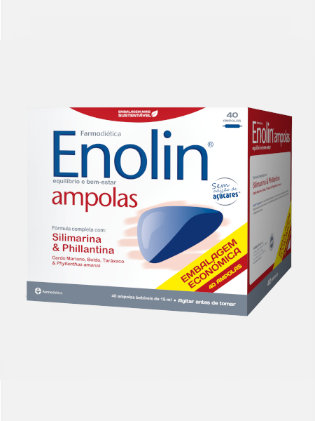 Enolin - 40 ampolas - Farmodiética