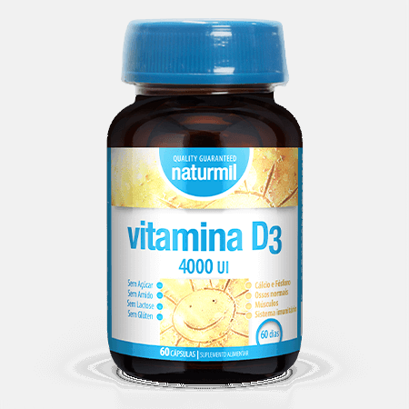Naturmil Vitamina D3 4000UI – 60 cápsulas – DietMed