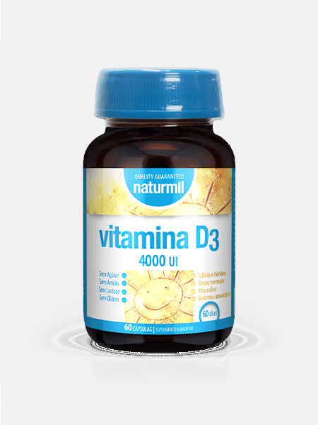Naturmil Vitamina D3 4000UI - 60 cápsulas - DietMed