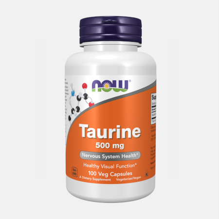 Taurine 500mg – 100 cápsulas – Now