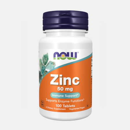 Zinc Gluconate 50mg – 100 comprimidos – Now