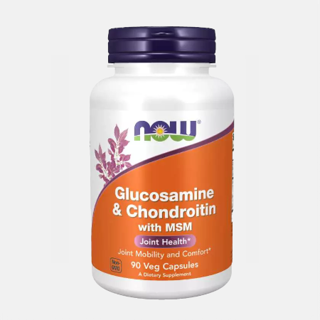 Glucosamine Chondroitin with MSM – 90 cápsulas – Now