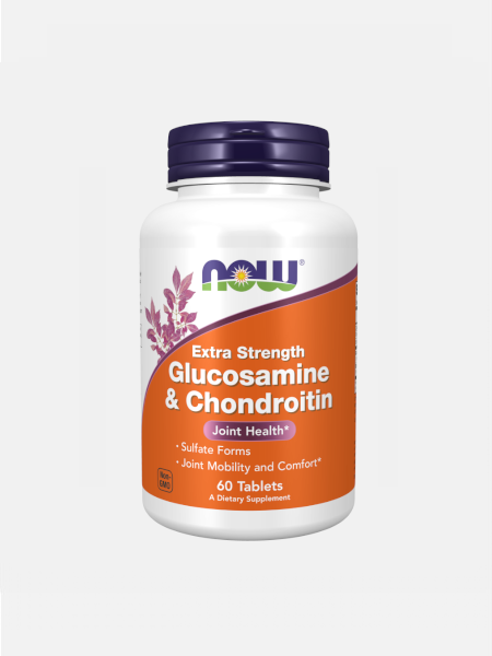 Glucosamine & Chondroitin Extra Strength - 60 comprimidos - Now