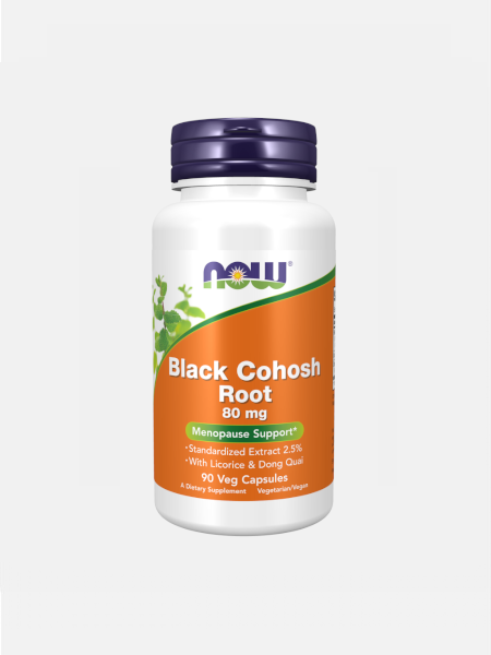Black Cohosh Root 80mg - 90 cápsulas vegetais - Now
