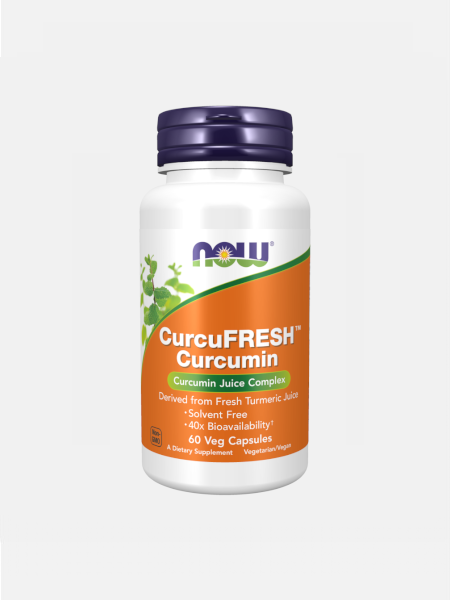 CurcuFRESH Curcumin - 60 veg cápsulas - Now