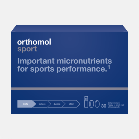Orthomol Sport – 30 porções: frascos + cápsulas