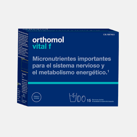 Orthomol vital F – 15 Porções: pó + cápsulas