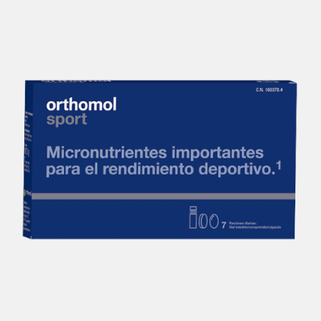 Orthomol Sport – 7 porções: frascos + cápsulas