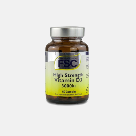 Vitamina D3 3000 UI – 60 cápsulas – FSC