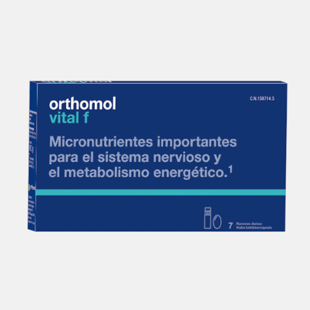 Orthomol Vital F – 7 porções: frascos + cápsulas