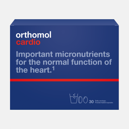 Orthomol Cardio – 30 saquetas + cápsulas
