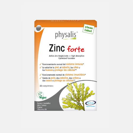Zinc Forte – 30 comprimidos – Physalis