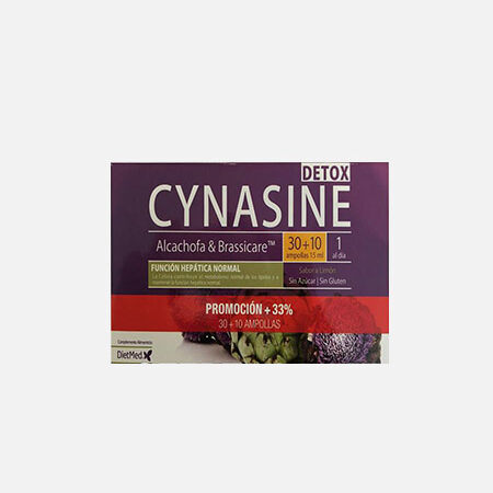 CYNASINE DETOX AMPOLAS – DIETMED – 30+10 AMPOLAS