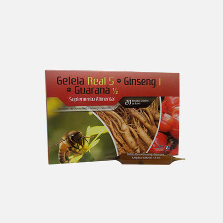 Geleia Real Ginseng Guaraná Complex – 20 ampolas – Soldiet
