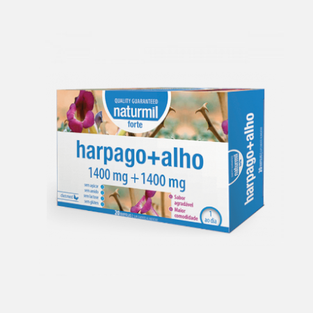 Harpago 1400mg + Alho 280mg Forte -20 ampolas – DietMed
